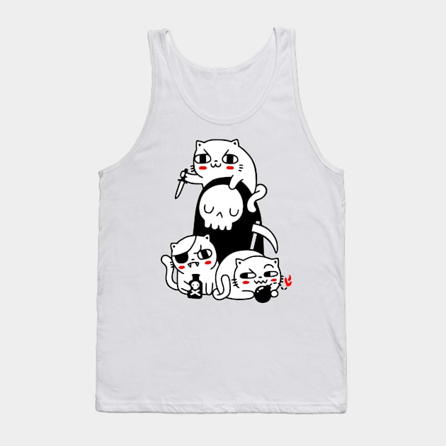 Death Is A Cat Person Tank Top by obinsun